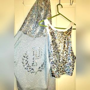 Victoria secret sweatshirt and tank